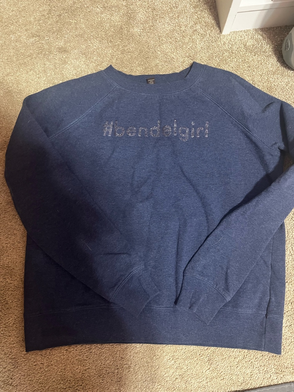 Blue glitter henri bendel #bendelgirl sweatshirt
